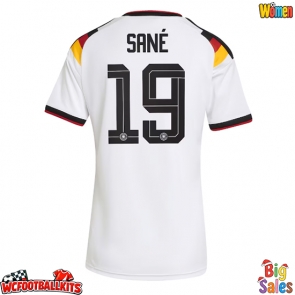 Germany Leroy Sane #19 Replica Home Stadium Shirt for Women World Cup 2026 Short Sleeve